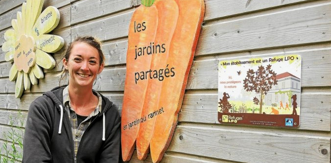 Mathilde Gaillard est animatrice social des jardins partagés